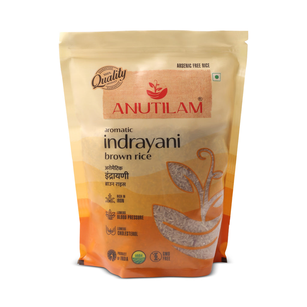 Anutilam Unpolished Brown Indrayani Rice