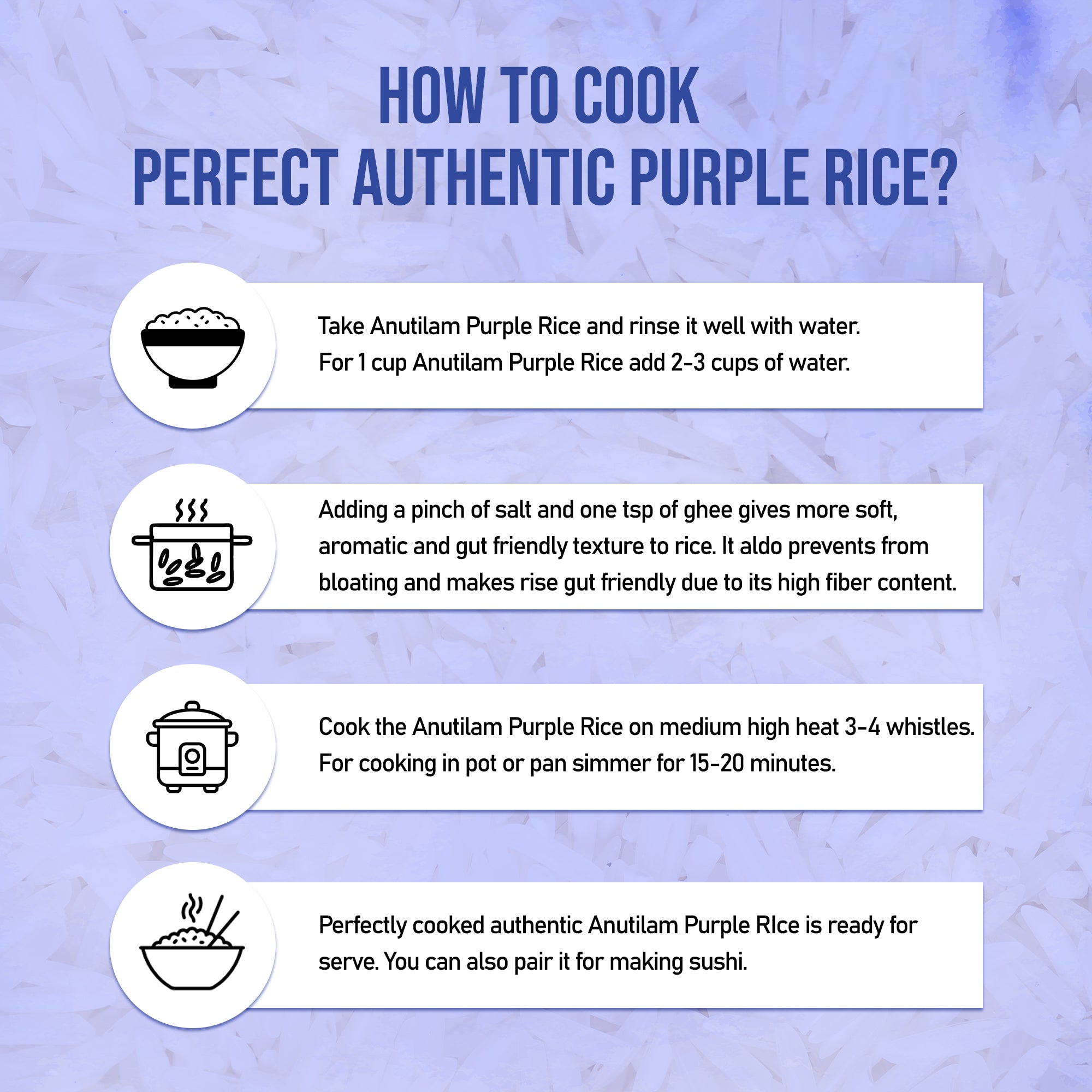 Royal Elegance Anutilam Premium Purple (Ayurvedic) Rice