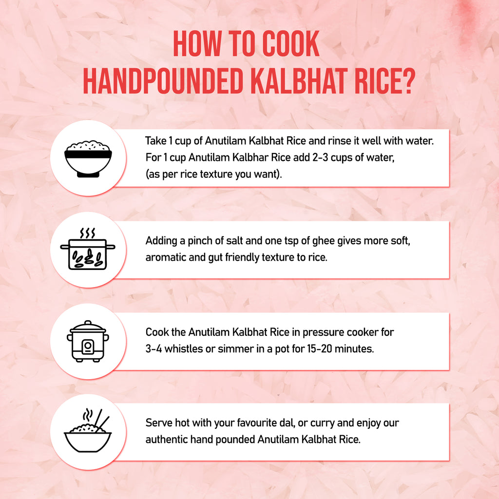 Anutilam Authentic Handpouned Kalbhat Rice