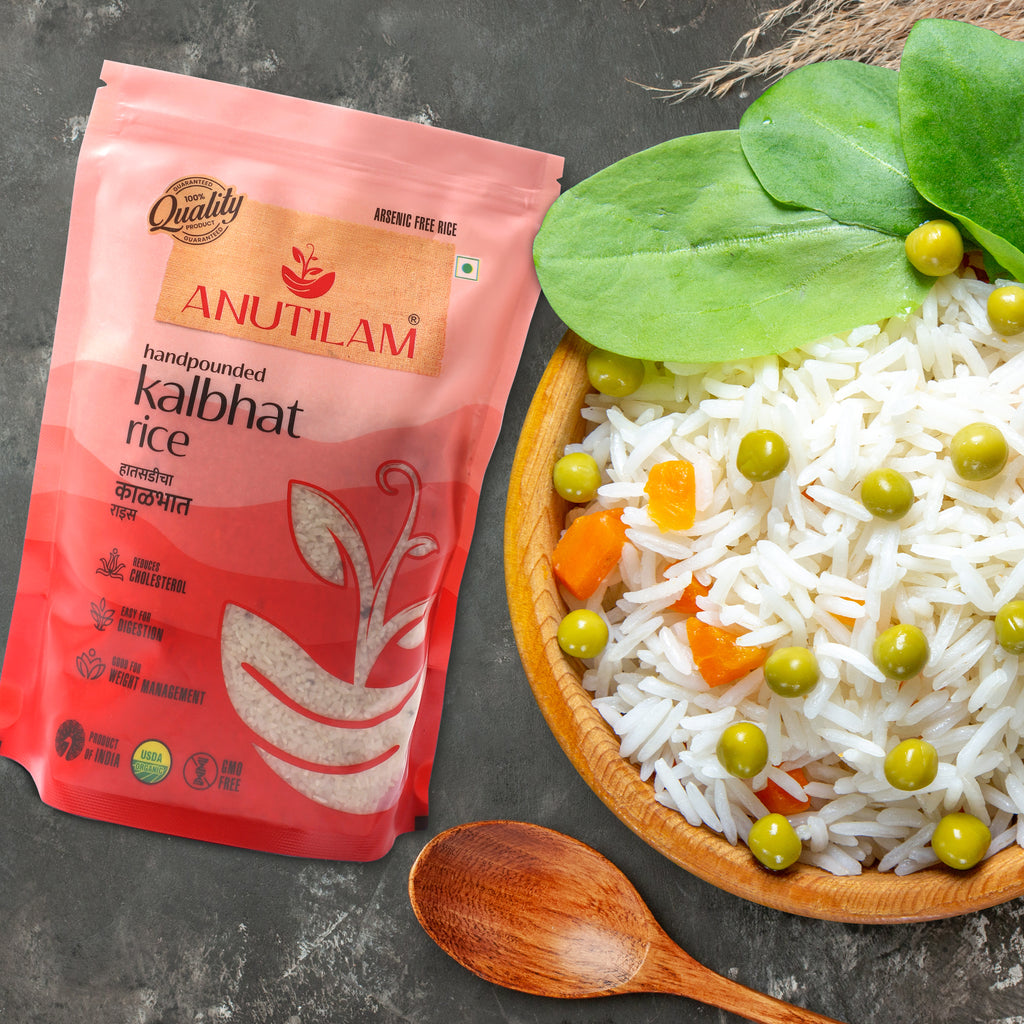 Anutilam Authentic Handpouned Kalbhat Rice