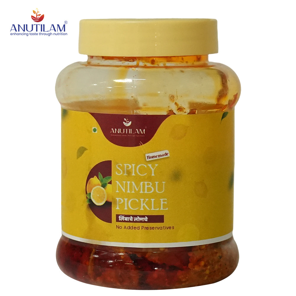 Anutilam Handmade Spicy Lemon Pickles