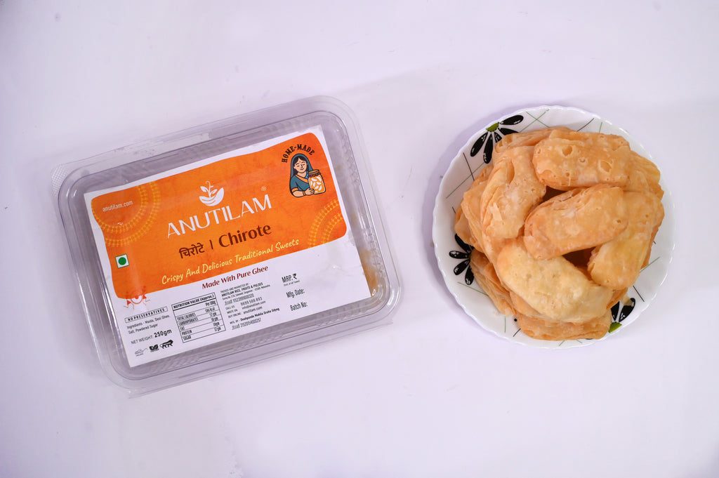 Anutilam Chirote – Crispy & Delicious Traditional Sweet Made with Pure Ghee (250g)