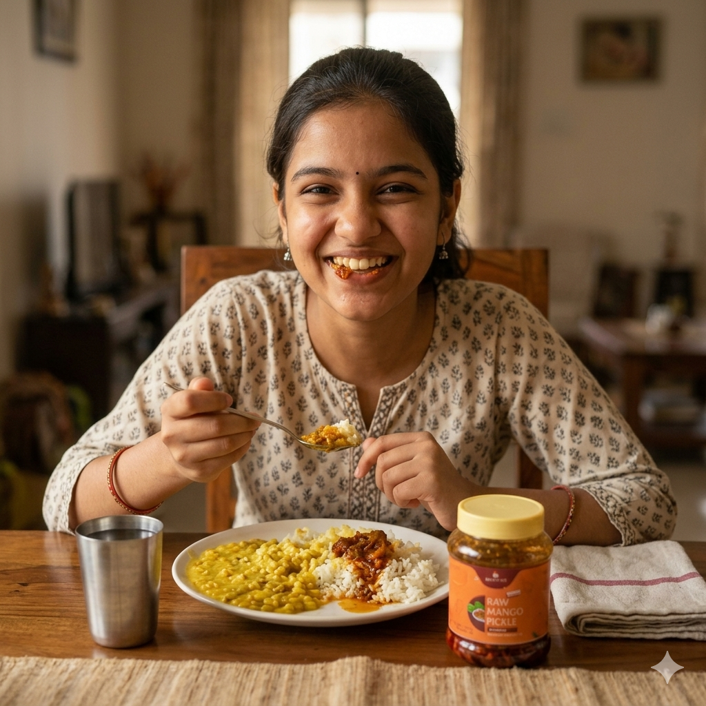 Anutilam Homemade Raw Mango Pickle (Limited Stock)