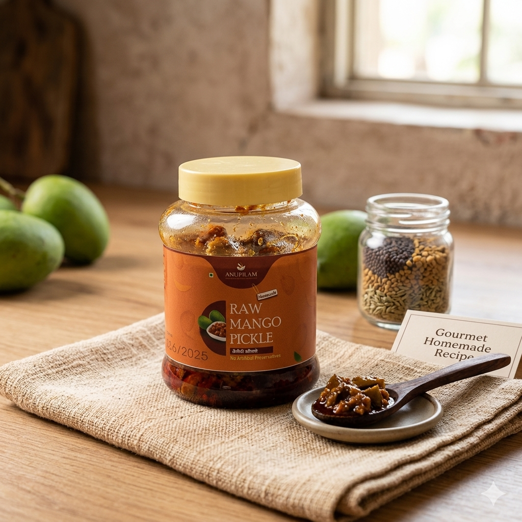 Anutilam Homemade Raw Mango Pickle (Limited Stock)